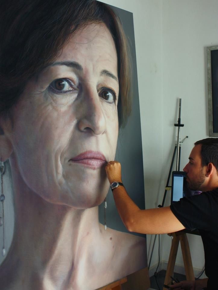 Рубен Беллонсо Адорна и его фотореалистичные портреты
