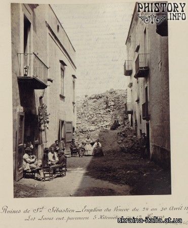Сан-Себастьяно 30 апреля 1872 года, Везувий